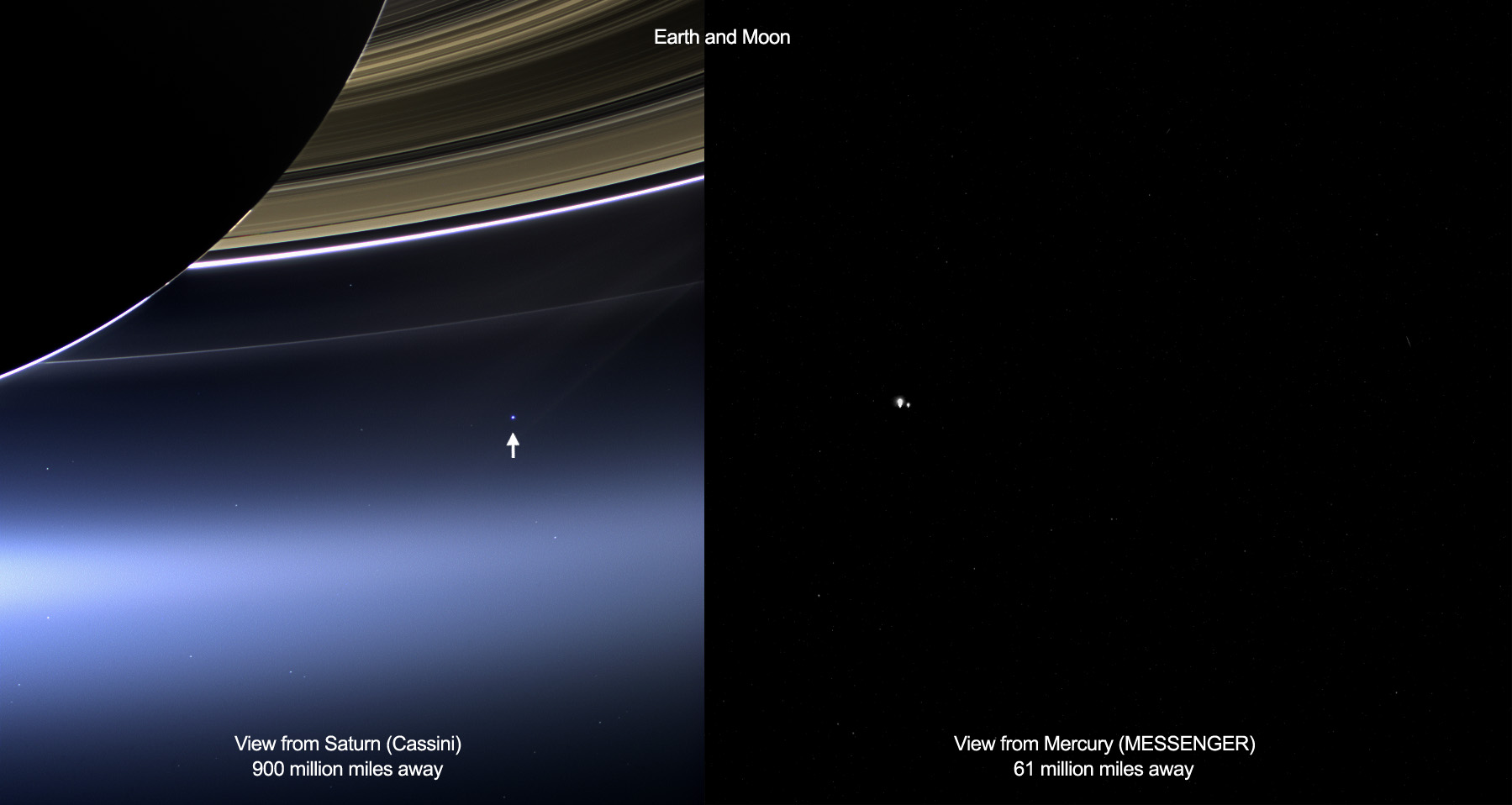 Epic NASA Photos of Earth from Saturn & Mercury Give Us Perspective